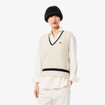 Cable Knit Wool Sweater Vest