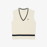 Cable Knit Wool Sweater Vest