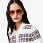 Short Sleeved Rib Knit Sweater