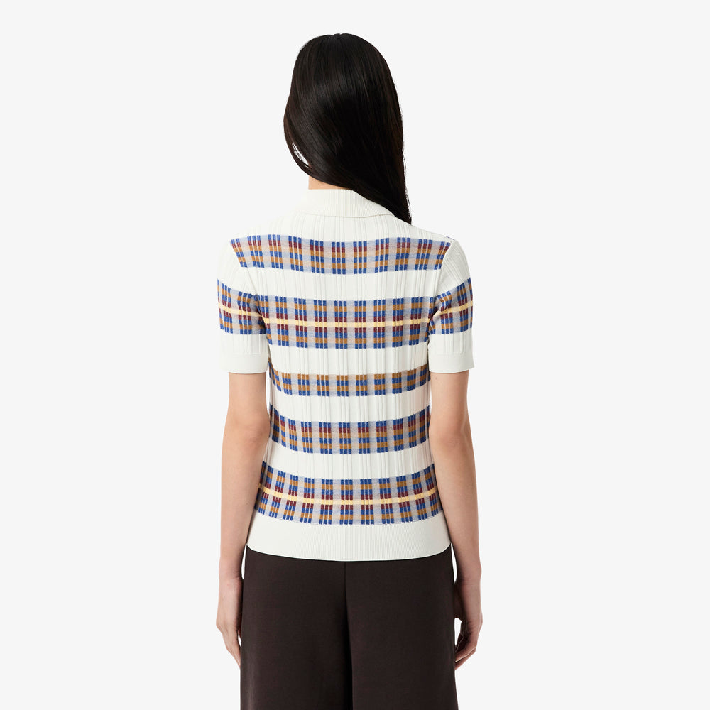 Short Sleeved Rib Knit Sweater