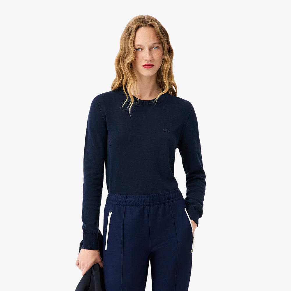 3D Knit Crew Neck Sweater