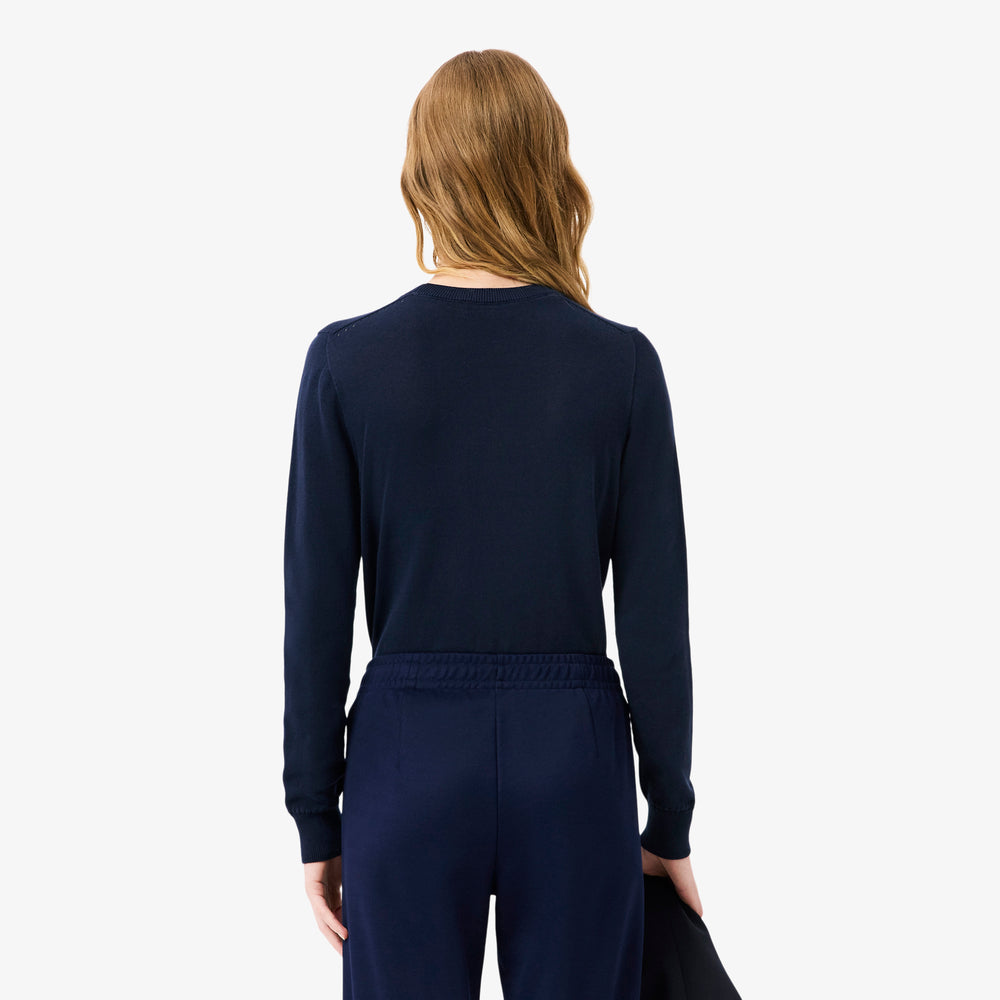 3D Knit Crew Neck Sweater