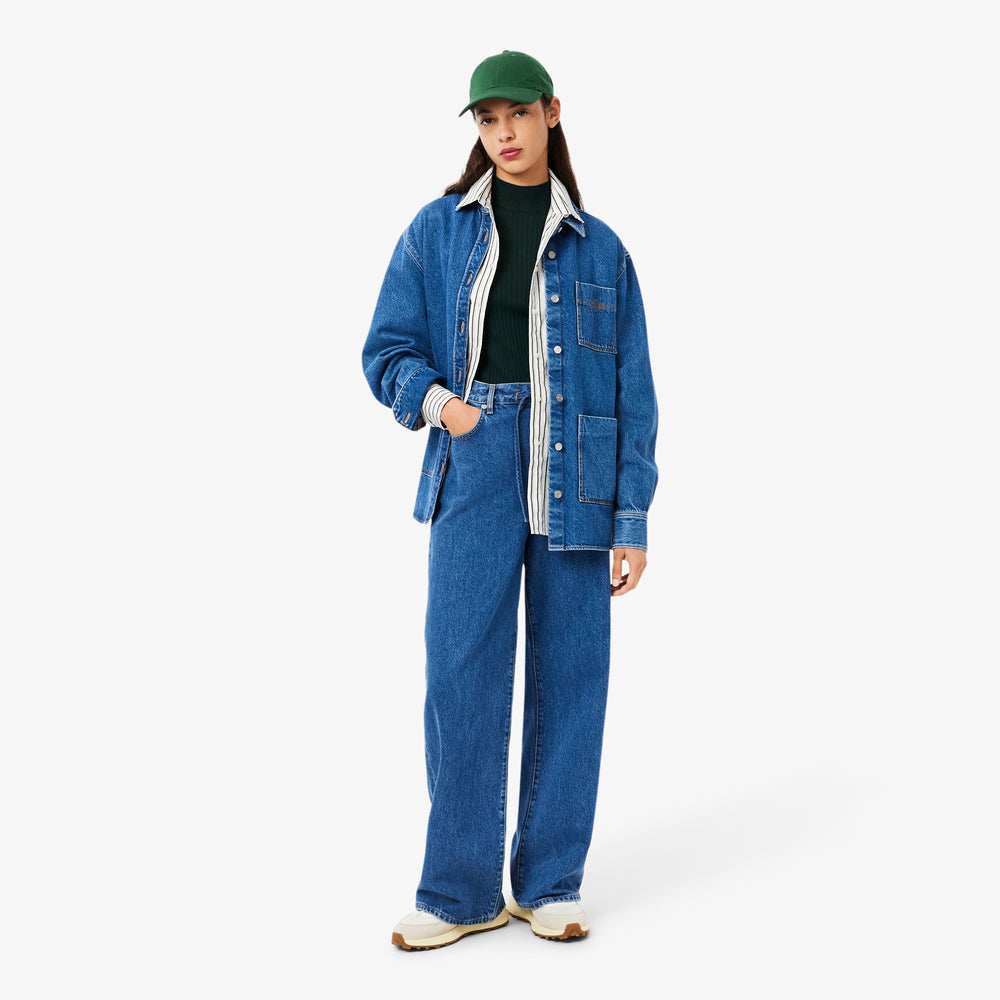 High Neck Ribbed Knit Merino Wool Sweater