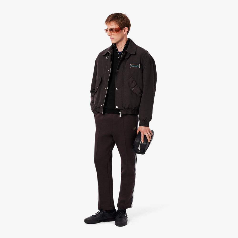 Zipped High Neck Cotton Sweater