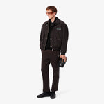 Zipped High Neck Cotton Sweater