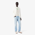 V Neck Striped Tennis Sweater