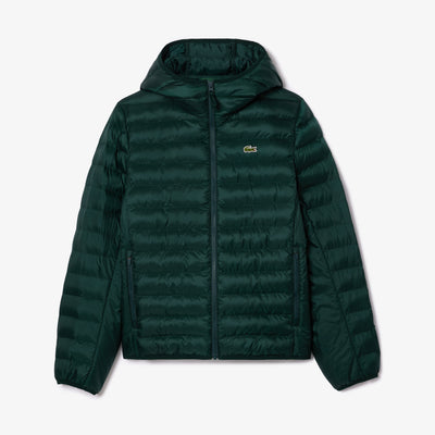 Water Repellent Hood Quilted Puffed Jacket