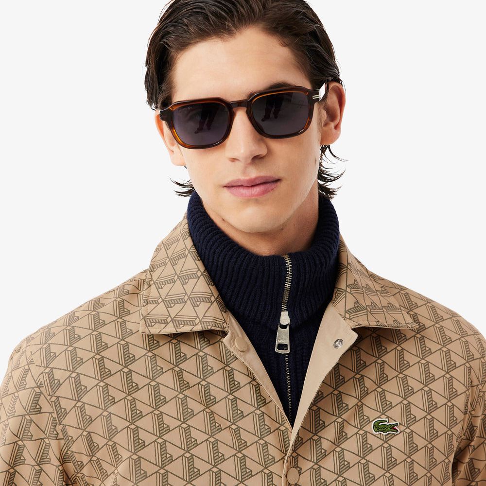 Reversible Bi Material Monogram Jacket