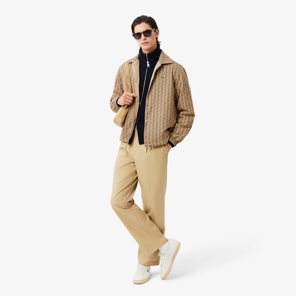 Reversible Bi Material Monogram Jacket