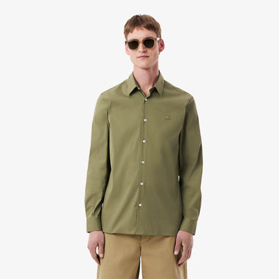 Slim Fit Stretch Poplin Shirt