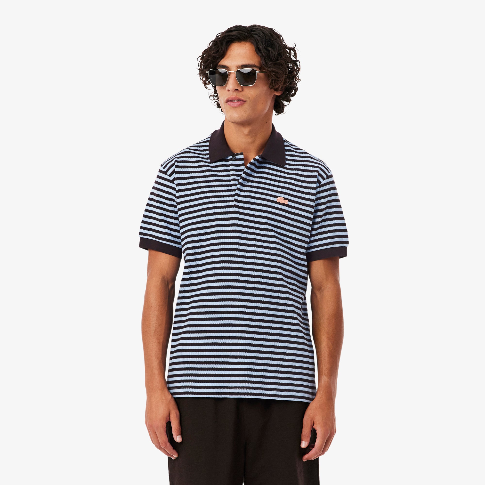 Classic Fit Textured Striped Polo Shirt – Lacoste ZA