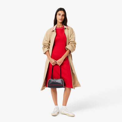 Trim Accent Jersey T-shirt Dress