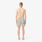 Mid Length Print Swim Trunks
