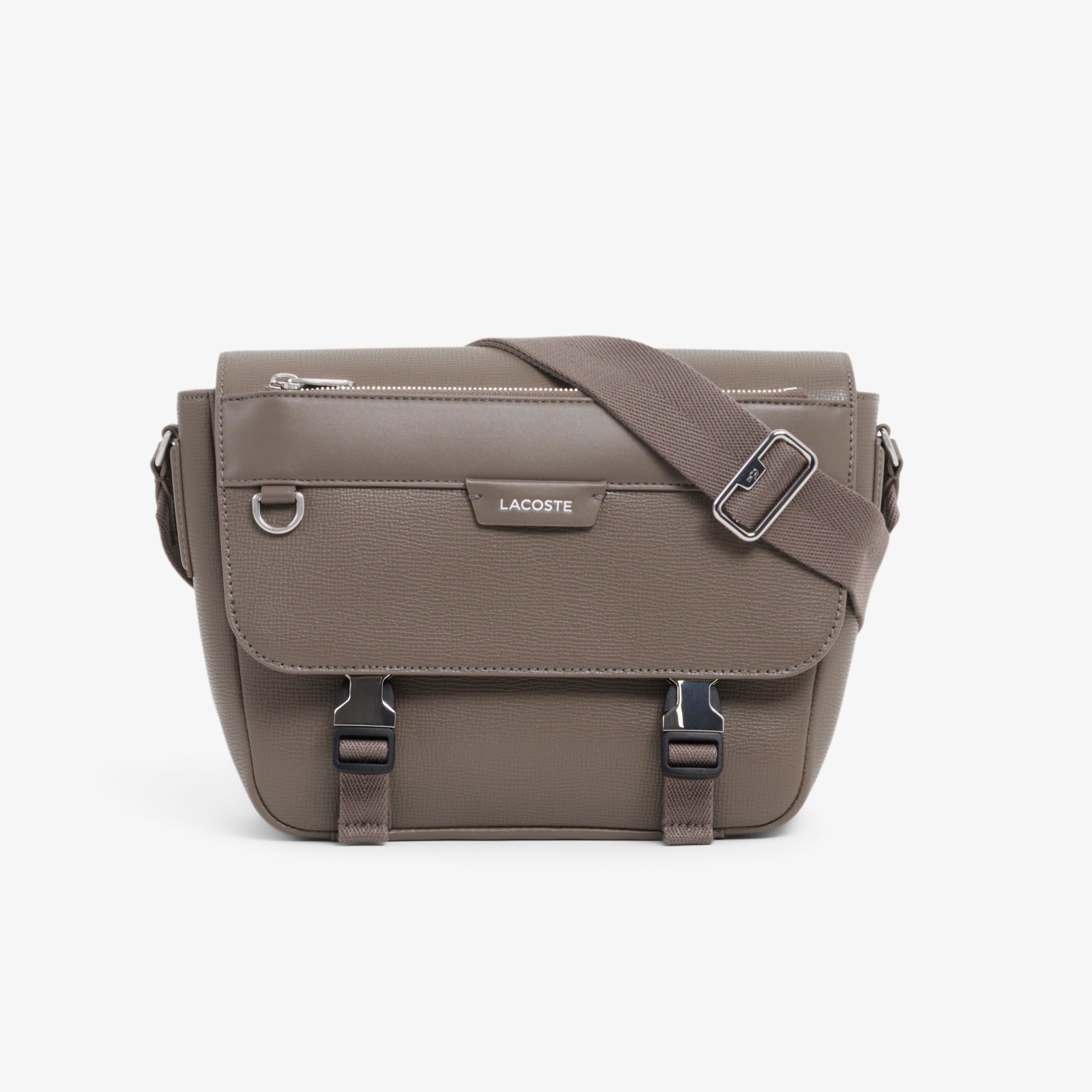Ossian Flap Close Leather Satchel – Lacoste ZA