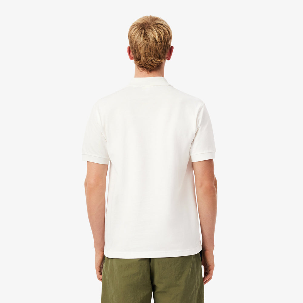 Classic Fit Embroidered Motif Piqué Polo Shirt