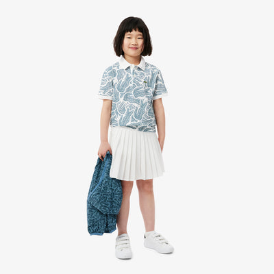 Petit Piqué Print Polo Shirt