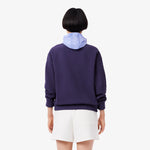 High Neck Zipped Piqué Sweatshirt