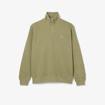Zip-Up High Neck Interlock Sweatshirt