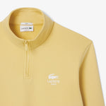 High Neck Zip-Up Print Sweatshirt