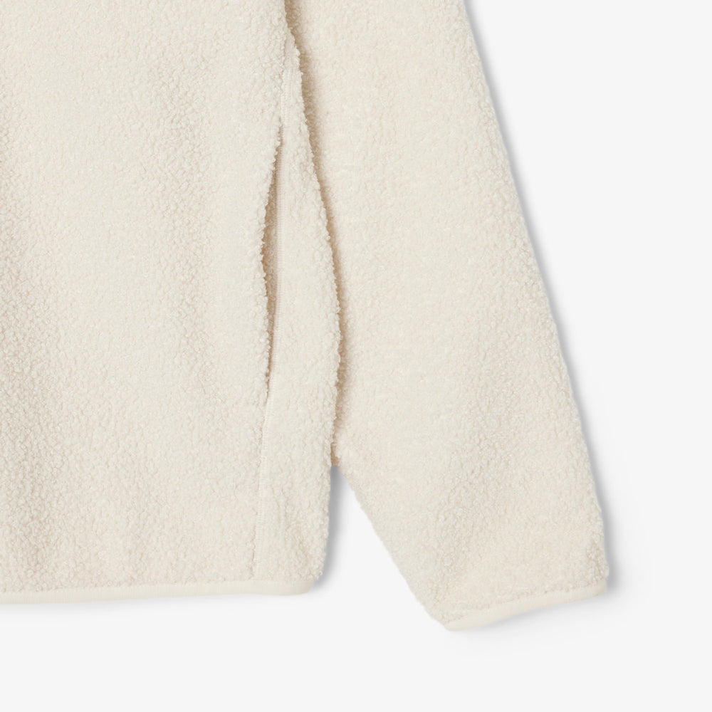 High Zipped Neck Polar Fleece Sweatshirt