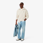 High Zipped Neck Polar Fleece Sweatshirt