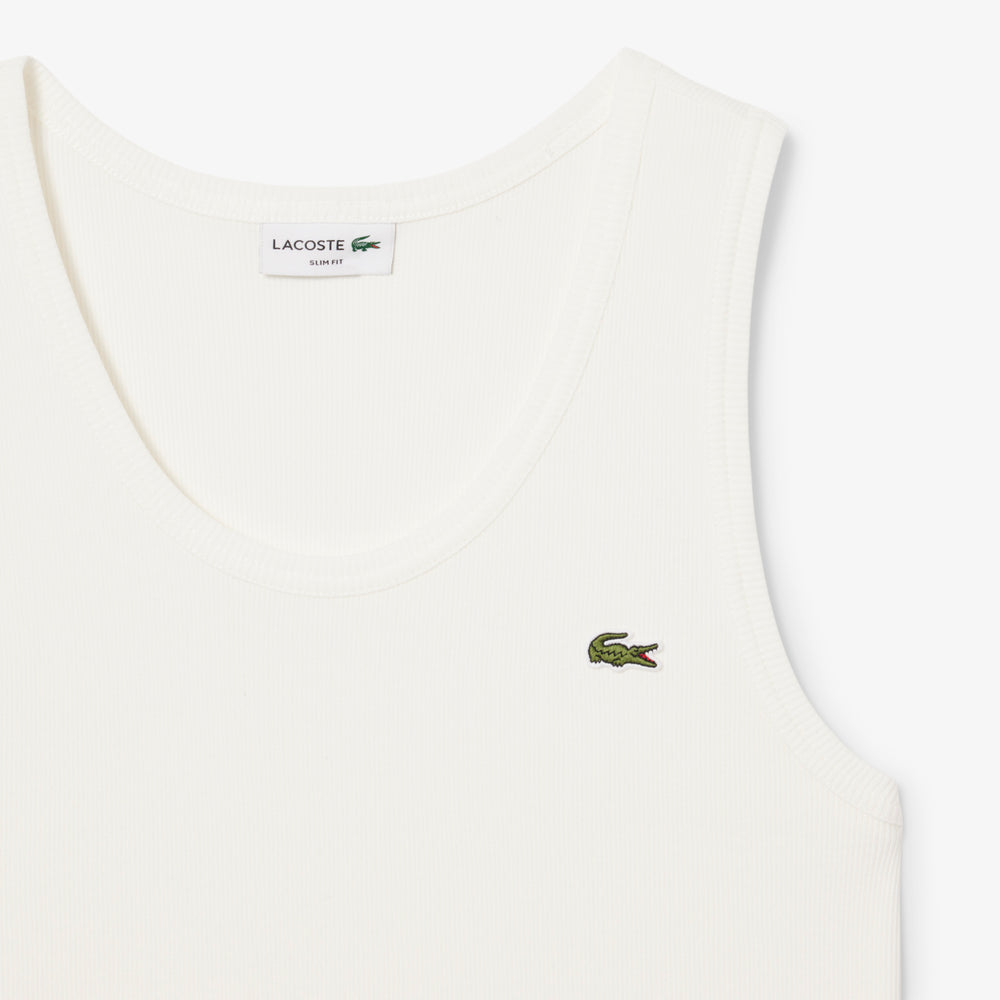 Slim Fit Ribbed Cotton Tank Top