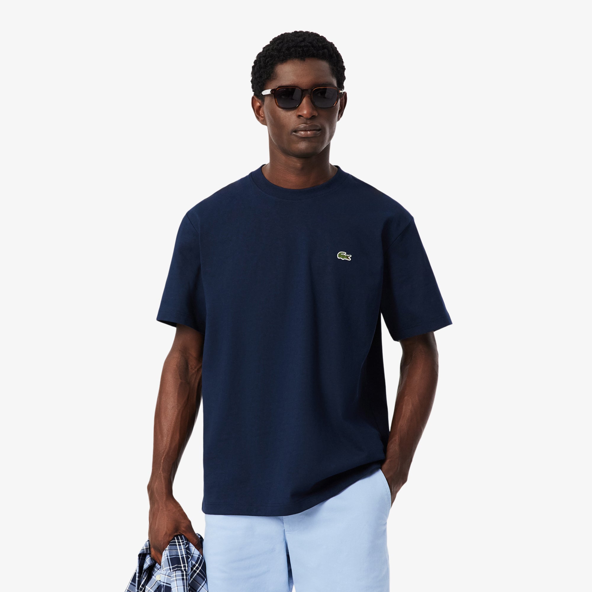 LACOSTE ネイビー ベスト US M Heavy Cotton Jersey T-shirt – Lacoste ZA