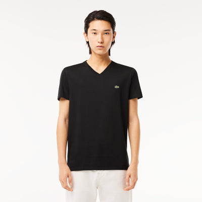 Lightweight Cotton Pima V Neck T-shirt