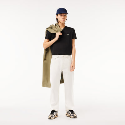 Lightweight Cotton Pima V Neck T-shirt