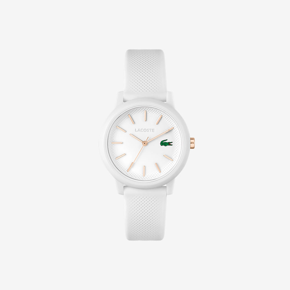 Women's Lacoste.12.12 White Silicone Strap Watch