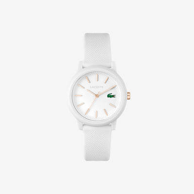 Women's Lacoste.12.12 White Silicone Strap Watch