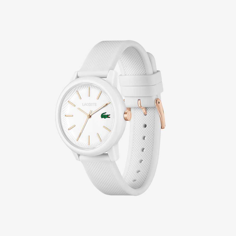 Women's Lacoste.12.12 White Silicone Strap Watch