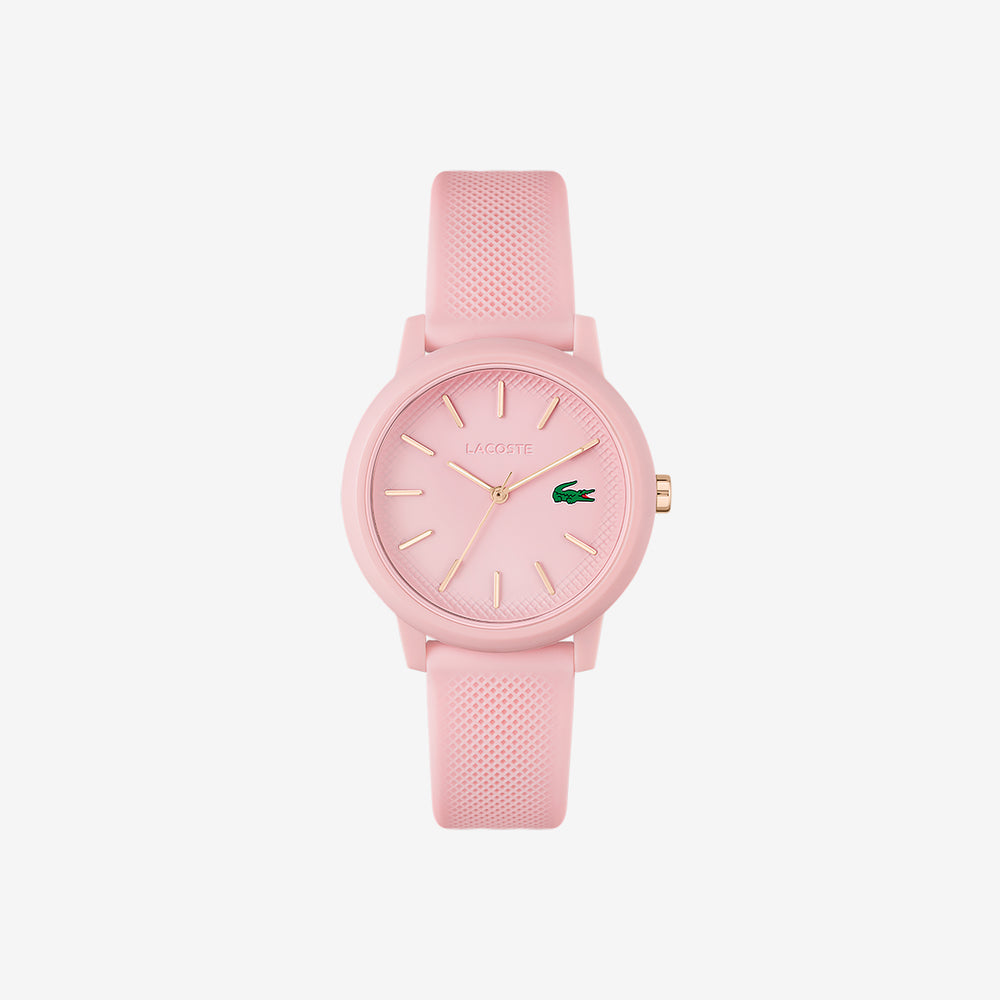 Women's Lacoste.12.12 Pink Silicone Strap Watch