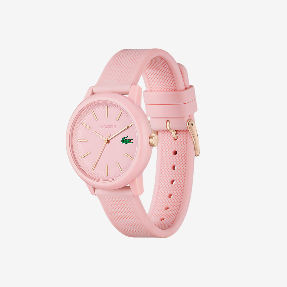 Women's Lacoste.12.12 Pink Silicone Strap Watch