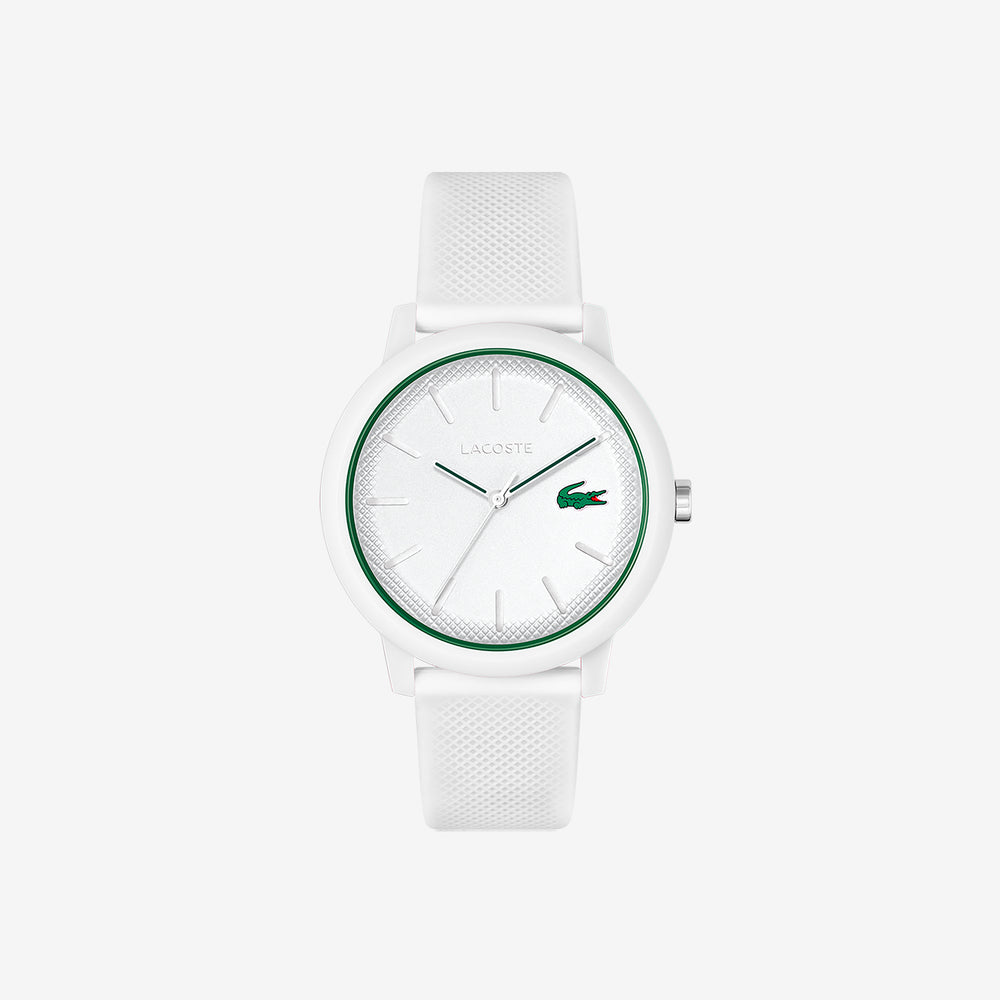 Men’s Lacoste.12.12 White Silicone Strap Watch