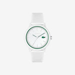 Men’s Lacoste.12.12 White Silicone Strap Watch
