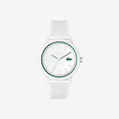 Men’s Lacoste.12.12 White Silicone Strap Watch