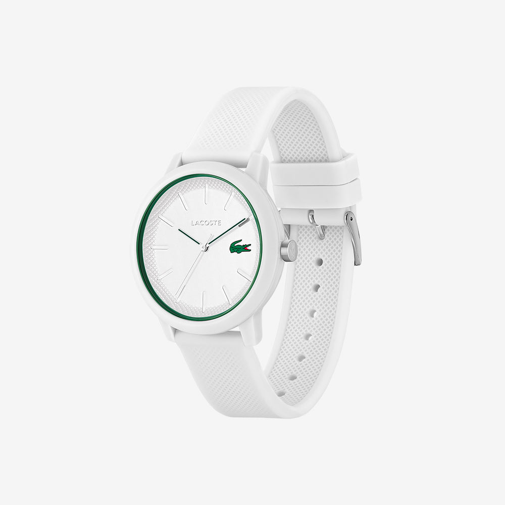 Men’s Lacoste.12.12 White Silicone Strap Watch