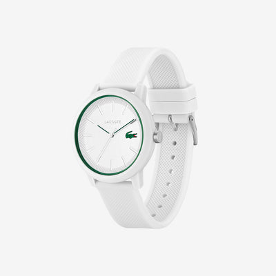 Men’s Lacoste.12.12 White Silicone Strap Watch