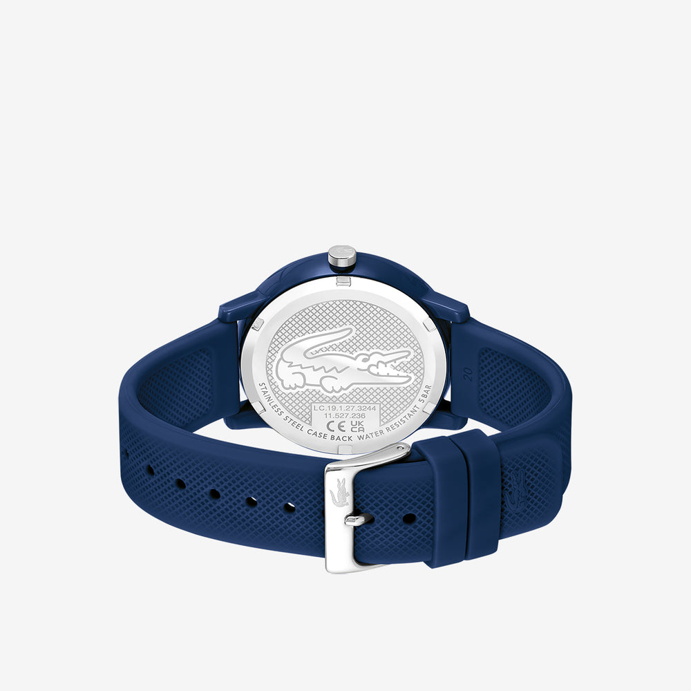 Men’s Lacoste.12.12 Blue Silicone Strap Watch