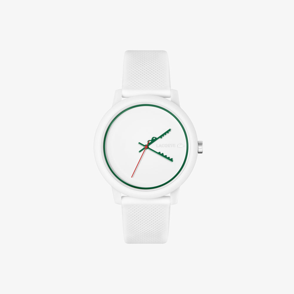 Lacoste.12.12 3 Hand Silicone Watch with Crocodile