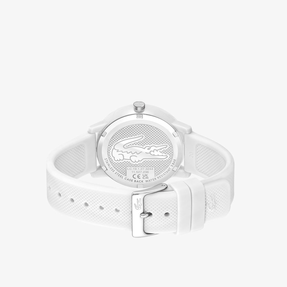 Lacoste.12.12 3 Hand Silicone Watch with Crocodile
