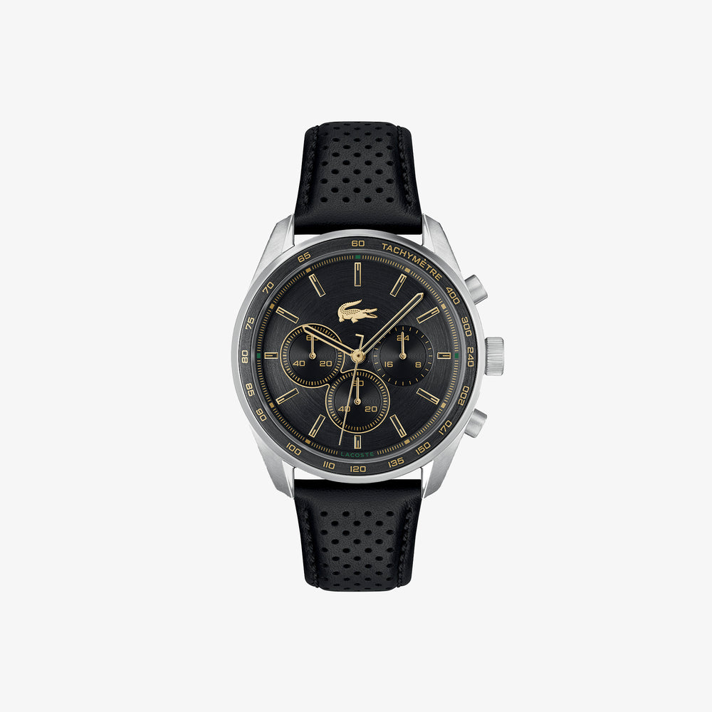 Boston Leather Chronograph Watch