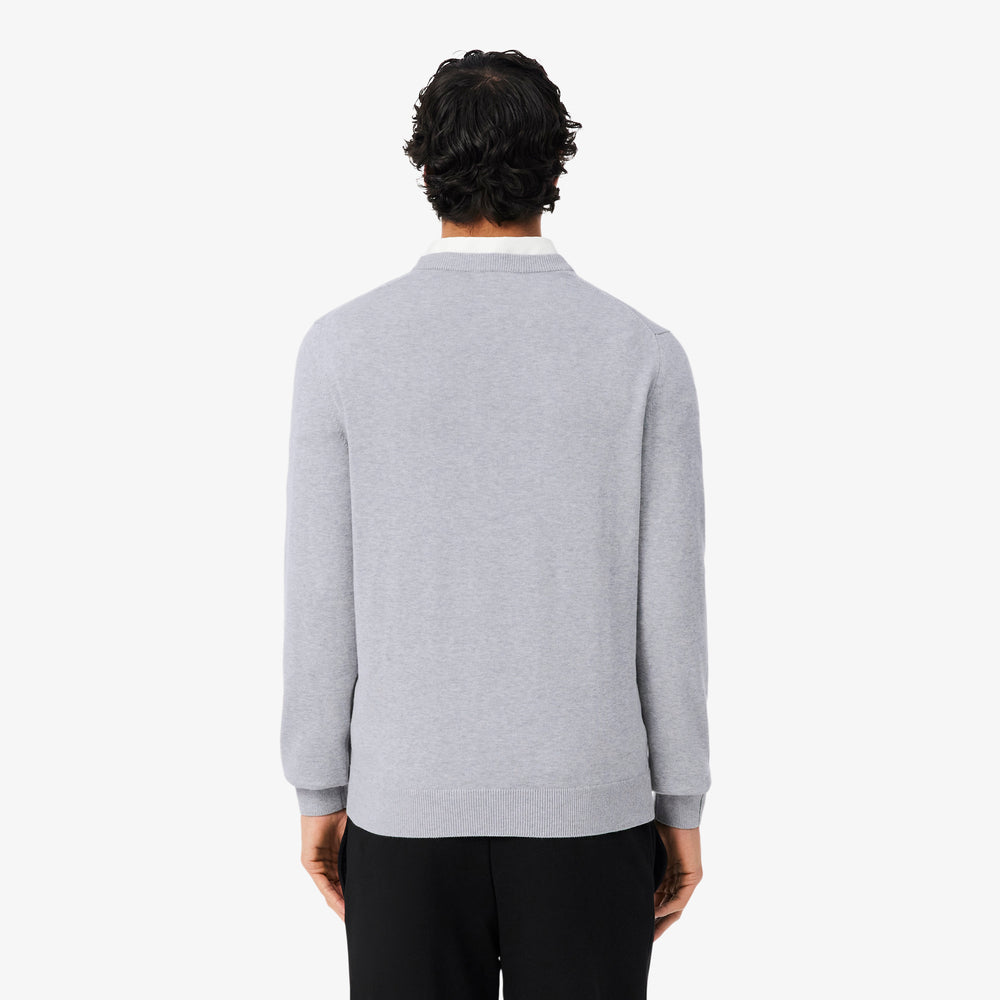 Monochrome Crew Neck Cotton Sweater