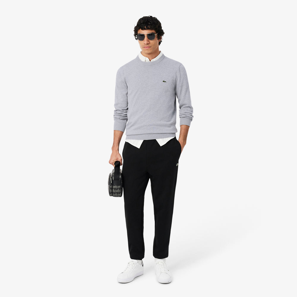 Monochrome Crew Neck Cotton Sweater