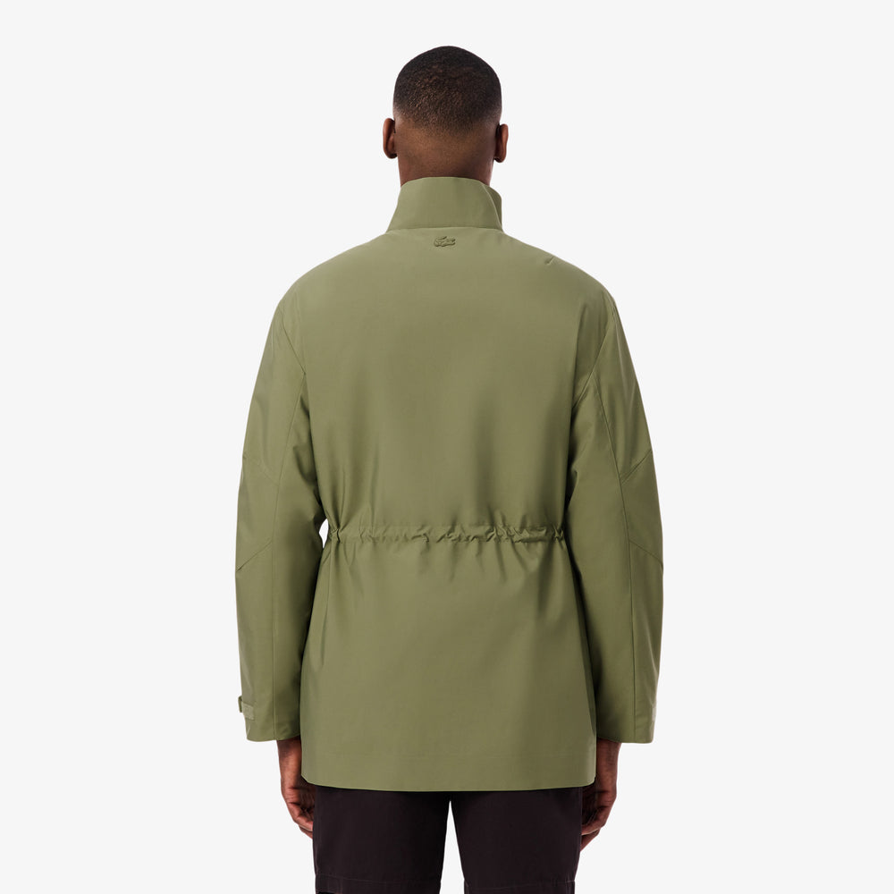 Mid-Length Water-Repellent Windbreaker Jacket