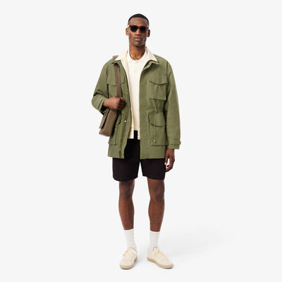 Mid-Length Water-Repellent Windbreaker Jacket