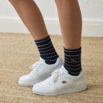 Women's T-Clip Leather Trainers