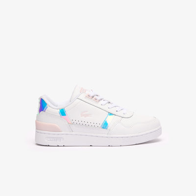 Women's T-Clip Pastel Accent Leather Trainers