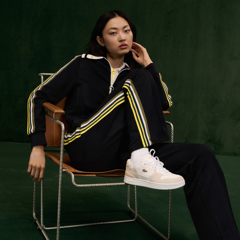 Women's T-Clip Set Leather Sneakers
